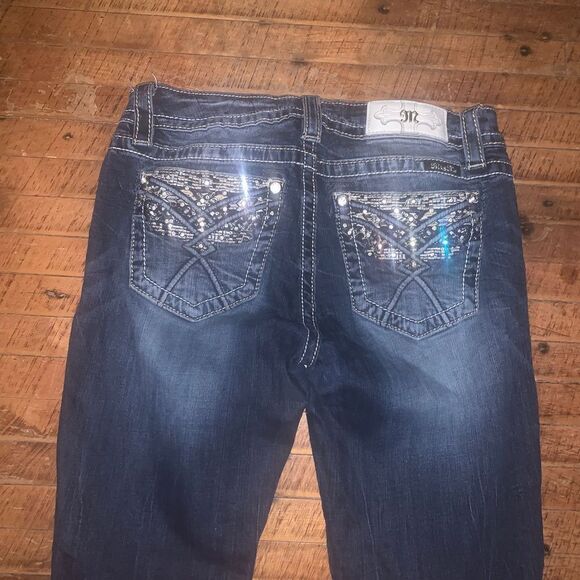 Miss Me western bling state fair festival size 27 skinny jeans - Picture 3 of 4